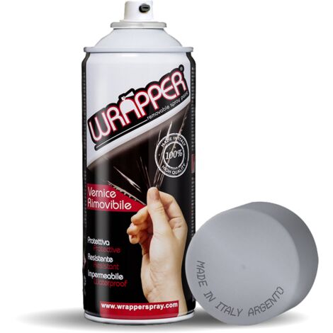 Wrapper, pellicola spray rimovibile, 400 ml - Argento (1/2)