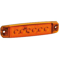 Lampa 97009 Luce ingombro a 6 LED, Montaggio in Superficie,12/24V - Arancio
