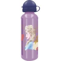 TATAWAY Disney Borraccia lilla per in alluminio Frozen Elsa e Anna 530 ml