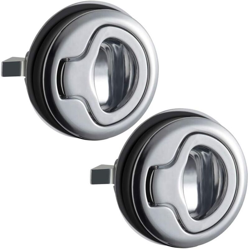 Loquet De Trappe Bateau 2 Pouces Acier Inox 316 - Fermeture à Claquement Affleurante - Pour Pont, Yacht, Remorque