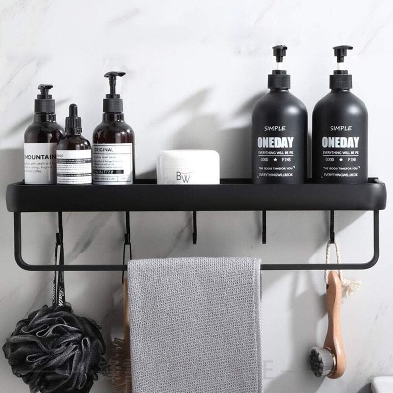 2pcs Etageres Douche Angle, Etagere Murale Salle De Bain, Tablette