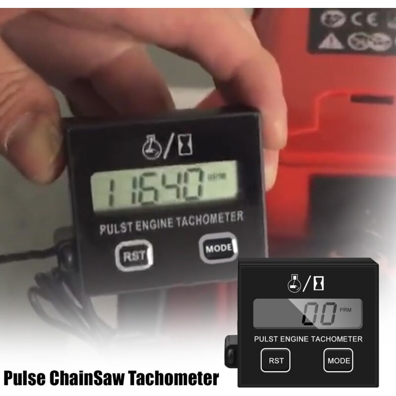 RileyFine compteur inductif numérique, rappel du nombre maximum de tours, indicateur de tours pour le moteur à gaz ZTR, la tondeuse à gazon, le