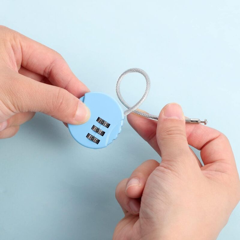 6 Pcs Cadenas Valise Avion, Cadenas Code De 3 Chiffres, Cadenas De Code De 3 Chiffres Cadenas De Securite A Combinaison A 3 Chiffres Reinitialisables Pour Lockers Gym Ecole Clotu 98849132