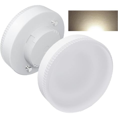 Ampoule GX53 LED, 10W, Blanc Naturel 4000K, 1000 Lumens, AC/DC 190-260V, Remplace Les Ampoules Rondes 100W GX53 Halogène ou CFL GX53, Non-dimmable, 2pcs [Classe énergétique E]