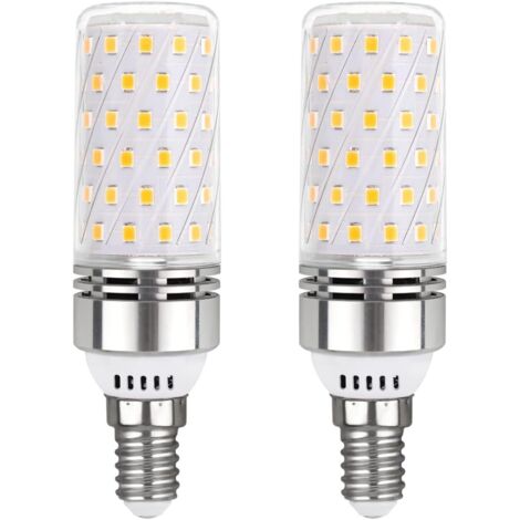 Ampoule LED E14 12W Blanc Froid 6000K 1450LM, 84 LEDs, Lampe Halogène E14 100W Équivalent, AC 230V, Ampoule LED Mais E14 Froid pour Cuisine Maison, non-dimmable, 2PCS [Classe énergétique E]