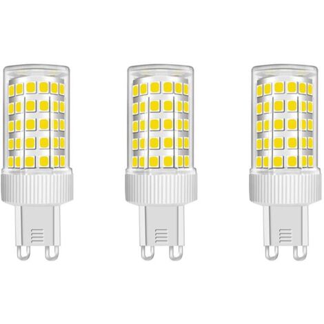 Lot de 3 Ampoules LED G9 10W Équivalent Halogène 150W, 86 LED, 1000Lm, Angle de faisceau 360°, Ultra Lumineuses, AC220-240V, Non Dimmable, Blanc Froid 6000K [Classe énergétique B]
