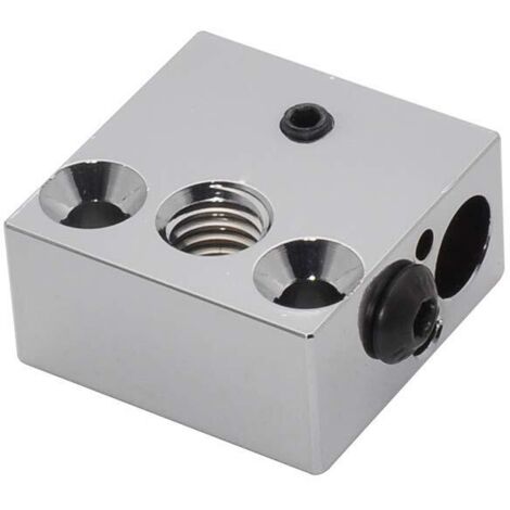 Bloc chauffant plaqué cuivre CR-10 haute température pour extrudeuses tous métaux Hot Ends Ender 3s V2 Ender 3 Pro Ender 5 Pro CR10 S4 S5 (cuivre) (1/5)
