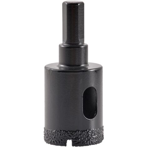 Foret diamanté pour scie cloche à noyau brasé 25 mm, coupe-trou creux pour verre, porcelaine, carrelage, marbre, céramique, granit