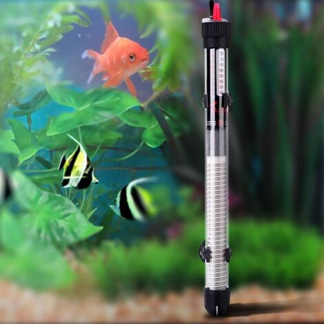 Chauffage d'aquarium Chauffe-eau d'aquarium Mini chauffage d'aquarium submersible, tige chauffante pour régulation de la température d'aquarium en verre 300 W 32 cm