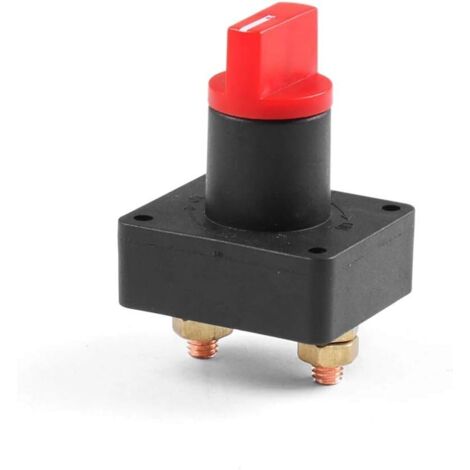 100A 12V Interrupteur Rotatif De DéConnexion Coupe Batterie Voiture Interrupteur D'Alimentation De La Batterie,Noir (1/5)