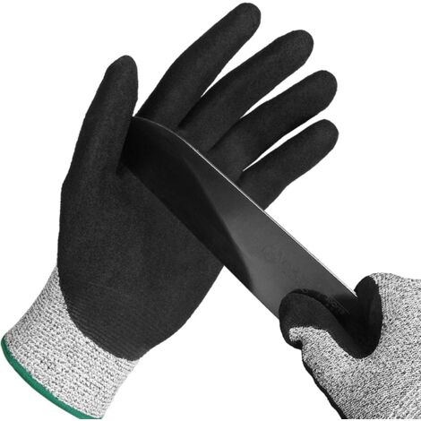 Gant Anti Coupure,Gant Huitre La Protection Convient Aux Gants De Travail Pour Les Huîtres,La coupe De Viande, Le Jardinage Et La Sculpture(XLx2)