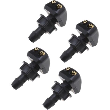 4pcs Buses de Lave-Glace Avant de Voiture Jet de Pulvérisation d'essuie-Glace de Lave-Glace Universelles Buses de Pare-Brise de Voiture (1/5)
