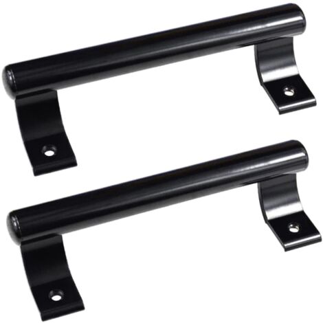 2 pièces Poignée de porte coulissante en aluminium de 8", poignée métallique moderne pour les portes vitrées de balcon, les portes coulissantes de salle de bain, etc. (1/5)