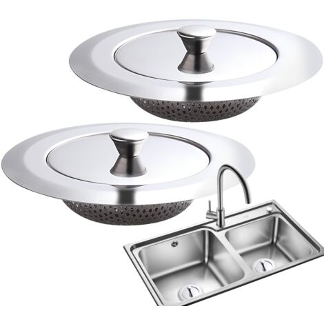 4 Pièces Passoires Filtre Évier Cuisine,Filtre à Évier en Acier Inoxydable,Grille pour evier cuisine,Tamis Filtrant,70 50 7mm | Leroy Merlin