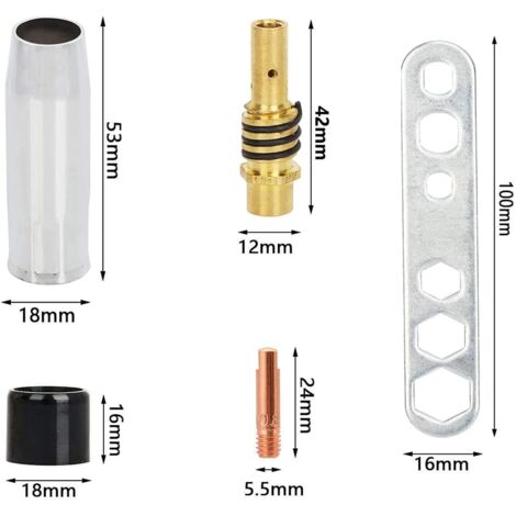 TTYSHIP® 30 Pcs Embout de Contact de Soudage, Embout de Contact de TTYSHIP® 30 Pcs Embout de Contact de Soudage, Embout de Contact de