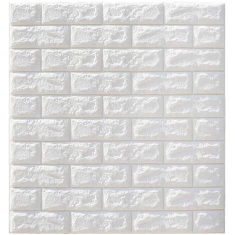 Papier Peint Autocollant Mural 3D – Panneau Mousse XPE 35x35 Cm (lot, Neuf)