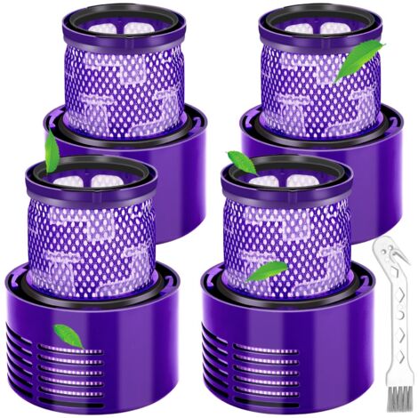 Filtre pour Dyson V10 SV12,Filtres pour Dyson Cyclone V10 SV12 Series V10 Absolute/Animal/Total Clean/Motorhead Aspirateurs, Filtre de Remplacement Accessoires DY-969082-01(4 Packs)