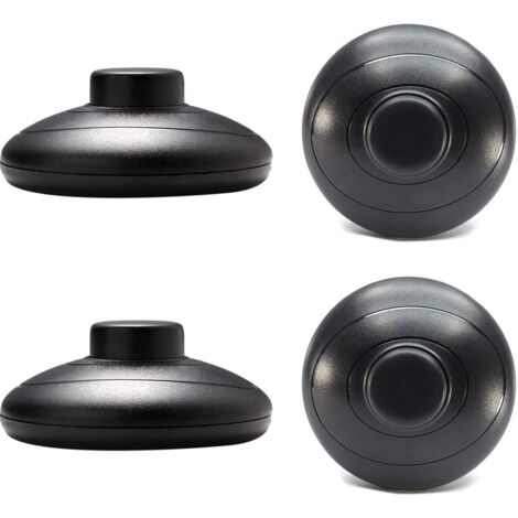 4pièces Commutateur de Pied, AC 125V/3A 250V/2A Interrupteur à pied rond Noir SPDT NO NC nterrupteur à commande au pied pour Lampadaire Et Lampe De Table