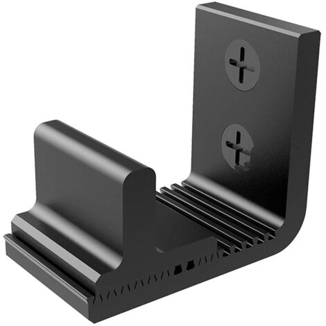 Guide de Plancher Support Mural Réglable Flexible Pour Porte de Plancher, Conception en Dents de Scie Coulissante au Sol Guidage, Installation Facile, Noir