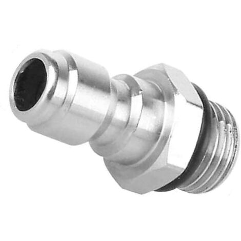 Connecteur à Dégagement Rapide 1/4'', 14 mm Mâle à 1/4 Pouce Rapide Dégagement Adaptateur Pulvérisateur de Savon pour Laveuse à Pression, Lance en Mousse de Neige Coupleur en Acier Inoxydable