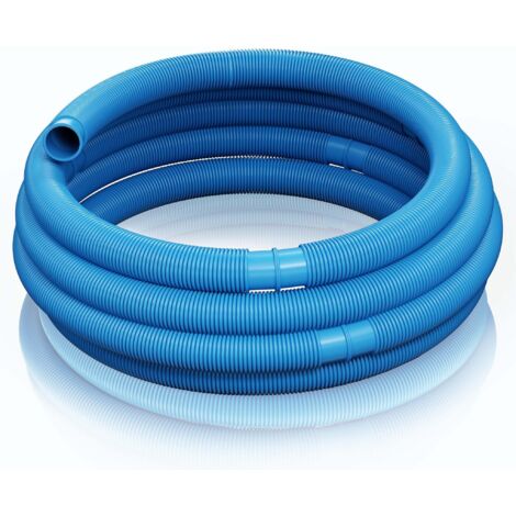 Tuyau piscine bleu – 6 m de long, Ø 32 mm – Tuyau solaire flottant à sections préformées – 165 g/m – Boyau d’aspiration solaire (1/5)