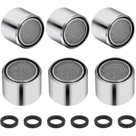 6 Pièces Mousseur Robinet M22, Aérateur de Robinet en Acier Inoxydable, Filtre Eau Robinet Economiseur d'eau pour Robinet Filtre Robinet Anti Calcaire Aerateur Robinet pour Bain de Cuisine