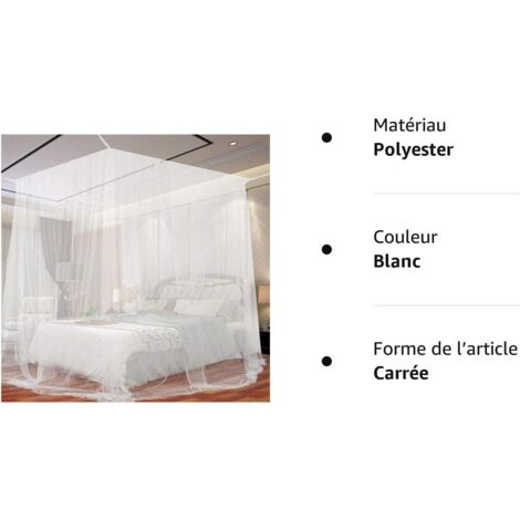 Moustiquaire De Lit, Grand Moustiquaire Pour Lit, Moustiquaire Ciels De
