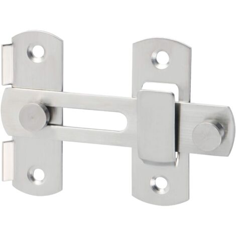 Verrou Porte Coulissante Serrure Volet Loquet Porte Verrou Portail à Bascule Boulon avec Vis pour Porte, Fenêtre, Placard et Jardin, Finition Brossée en Acier Inoxydable