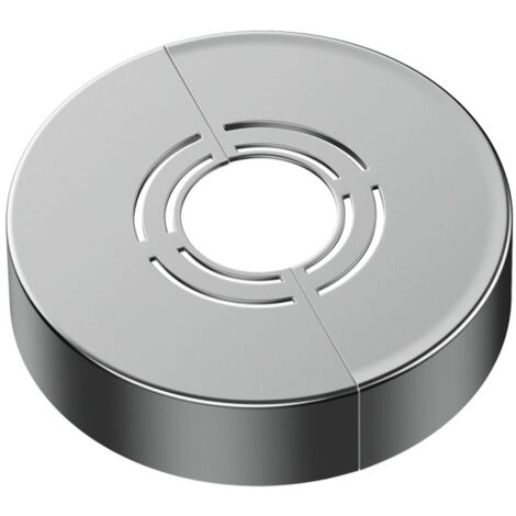 Lot de 2 rosace robinet 3 tailles en 1,rosace mitigeur douche divisée pour Ø 21 mm/26 mm/33 mm,cache tuyau radiateur, rosace robinet douche, rosace plate robinet, rosace radiateur(70 x 25)