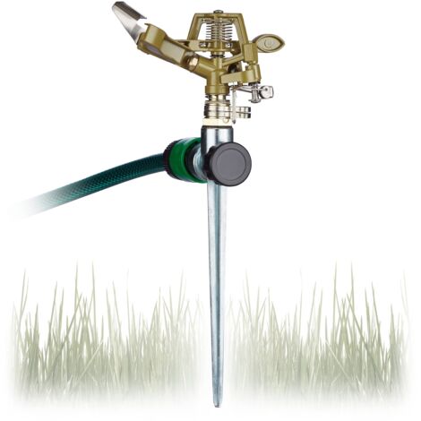 Vert Arroseur circulaire aspergeur pelouse, jardin pulvérisateur, arrosage uniforme jusqu’à 700 m² 15 m 360 (1/4)