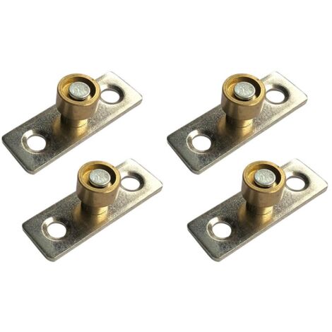 Lot de 4 guides de porte coulissante, 12 mm de diamètre pour porte d'armoire de maison, sol