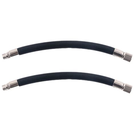 2 Pcs Extension Valve Pneu en Caoutchouc Adaptateur Gonfleur Tuyau Tuyau de Gonflage de Pneu Tuyau d'air en Caoutchouc De Gonfleur Facile à Transporter Convient à Tous Pneus avec Valves Standard