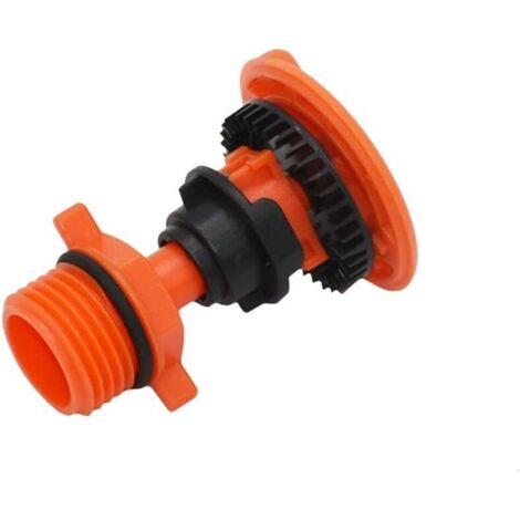 1PC 1/2" 3/4" Jardin Pelouse Rotary arrosage 360 degrés Rotating Eau d'arrosage Buse d'arrosage de Jardin Irrigation Fournitures de pelouse extérieure (Color : Orange) (1/5)