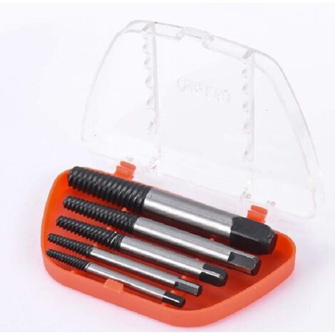 5pcs Endommagé Vis Extracteurs, 3mm à 18mm Embouts Extracteurs de Vis Cassées, Tournevis Stripped, Extracteurs Hélicoïdaux, Facilement Retirer L'écrou Cassé Vis ou Boulons