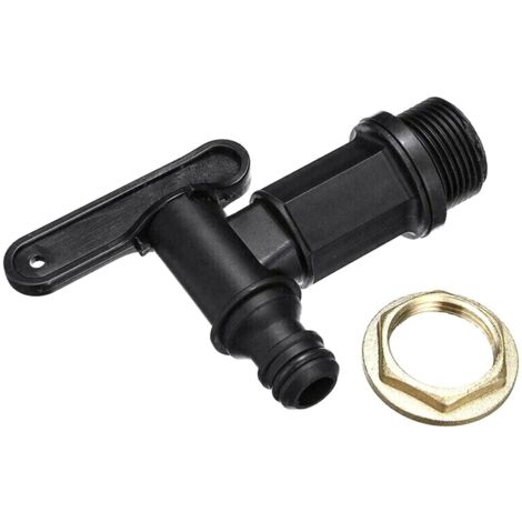 Robinet cuve 1000l Plastique,Adaptateur de boîte de Rangement d'eau IBC,Adaptateur Robinet Tuyau arrosage,pour recuperateur Eau de Pluie, réservoir de Carburant (Cuivre)