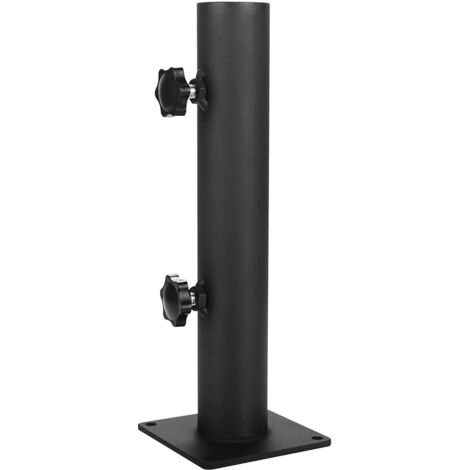 Beijiyi – Pied de parasol en acier renforcé – Réglable pour mât de φ0,8' à 1,5' – Support robuste pour terrasse et balcon – Charge max 22,7 kg