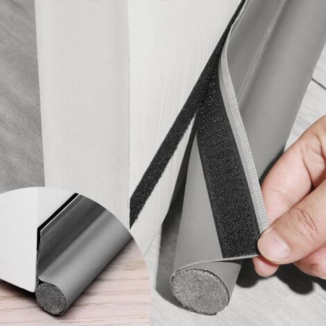 96cm Anti Froid Bas de Porte Unilatéral Avec Joint Auto Adhésif, Protection Contre Les Courants d’air et Le Bruit, Weather Stripping Door Seal Strip (Gris) (1/5)