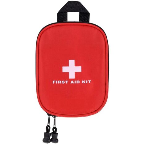 Trousse de Premiers Secours en Nylon, Sac de Premiers Soins Compact et léger pour Voiture, Plein air, Bateau, Camping, randonnée (Sac Seulement)