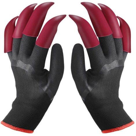 Gants de Jardin avec Griffes Imperméables Gants de Génie Jardinage pour Creuser une Plantation la Ferme des Gants de Travail avec 8 Griffes pour le Jardin