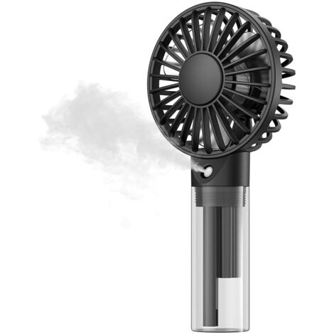 Ventilateur brumisateur portable – Ventilateur personnel rechargeable à main avec réservoir d'eau de 32 ml Mini ventilateur de refroidissement à main pour voyage, extérieur, maquillage, camping,