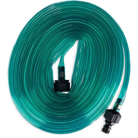 Arroseur de Tuyau, Tuyau d'arrosage Plat, pour Le Jardin, avec Trous, prêt à être raccordé,5 mètres, Vert, 1 pièce