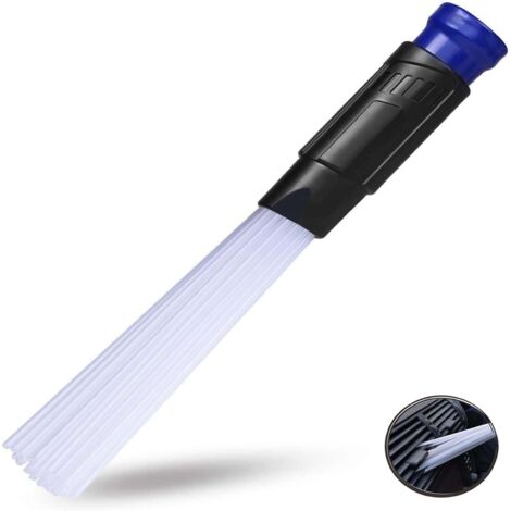 Embout Aspirateur Passe Partout, Brosse Accessoires Aspirateur pour Air Vents, Tiroirs, Voiture (1/5)