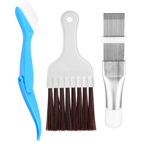 Climatiseur Peigne, Set de 3 Peignes pour Condenseur Nettoyant, Peigne à ailettes de condenseur de climatisation, Brosse de nettoyage pour peigne à lamelles de climatisation (1/5)