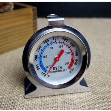 Thermomètre de Four 50-300°C/100-600°F, Four Grill Fry Chef Fumeur Thermomètre à Lecture Instantanée Thermomètre en Acier Inoxydable Cuisine Cuisson Thermomètre
