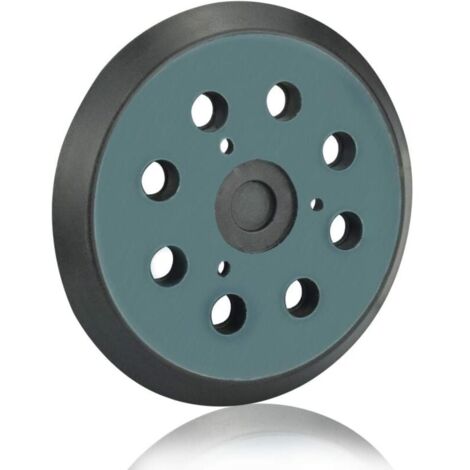 Plateau de Ponçage 125mm Disques de Ponçage à 8 Trous Patin Ponceuse 5 Pouces pour Makita BO 5010, 5030, 5031, 5041, DeWalt DW420, DW421, Porter Cable 390, 382, 343(Noir)