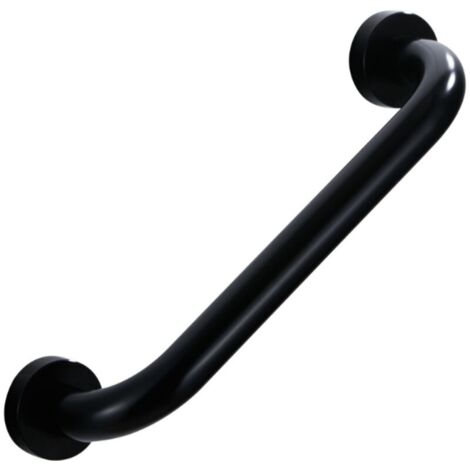 Barre de maintien poignée de maintien sécurité bain wc douche enfant femme personne âgée 30 cm noir