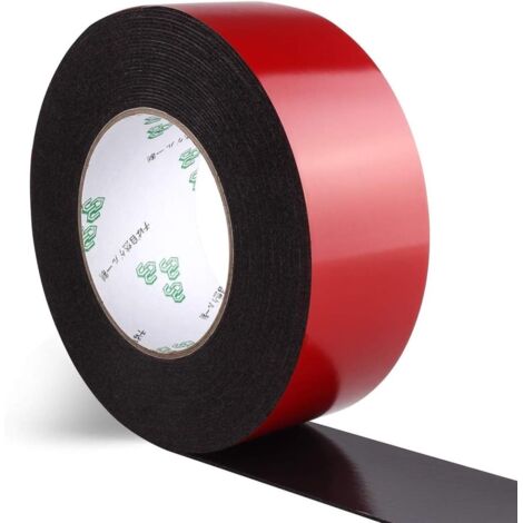 Ruban en mousse PE double face-ruban d'étanchéité en mousse super forte pour la décoration et l'emballage, ruban de décoration de voiture, cadre photo (1 rouleau 50mm)