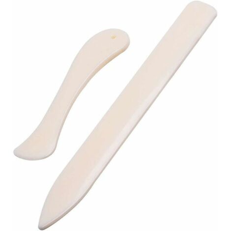 Lot de 2 marqueurs de pliage en os pour travaux manuels,En Forme d'Os Droits Et Incurvés Plioir Scrapbooking Pour Travaux Manuels, Fabrication De Cartes, Fournitures De Bureau Et Travaux Manuel