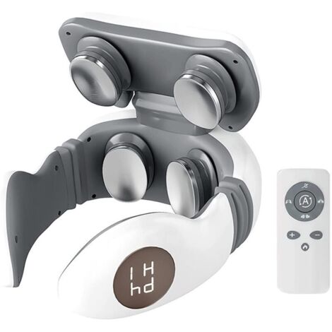 Massageur électrique pour colonne cervicale - Télécommande incluse - 5 modes de massage - Tête de massage 3D flottante avec aimant