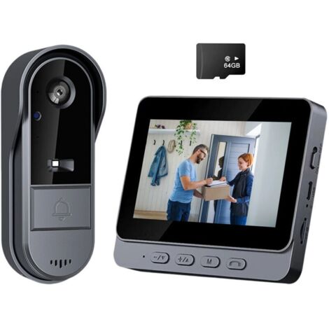 Solution complète interphone vidéo sans fil - Résistant aux intempéries - Notification instantanée - Monitorage à distance via smartphone - Sécurité optimale